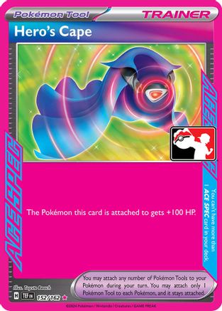 Hero's Cape (152/162) - Holofoil [Prize Pack Series Cards]