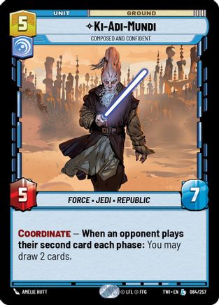 Ki-Adi-Mundi - Composed and Confident (064/257) (064/257) [Twilight of the Republic] - Fantasy Flight Games - Card Brawlers | Quebec | Canada |