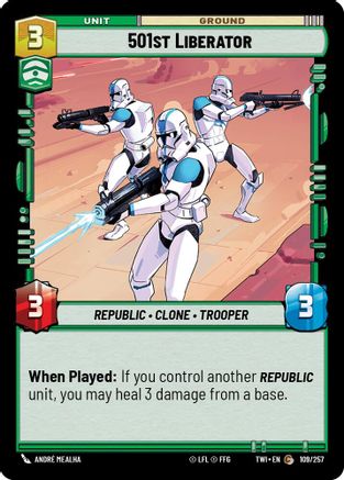 501st Liberator (109/257) (109/257) [Twilight of the Republic] - Fantasy Flight Games - Card Brawlers | Quebec | Canada |