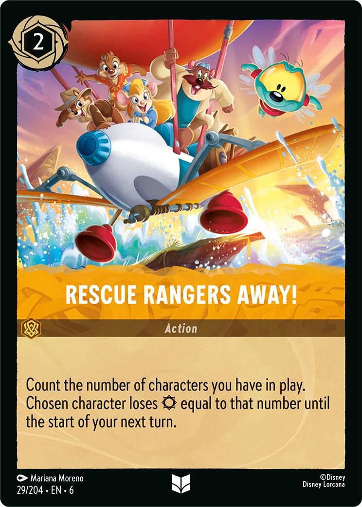 Rescue Rangers Away! (29/204) [Azurite Sea] - Disney - Card Brawlers | Quebec | Canada |