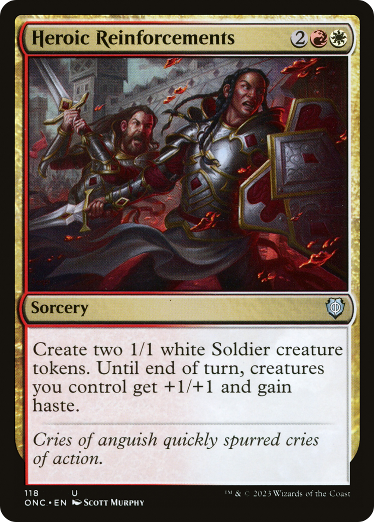 Heroic Reinforcements [Phyrexia: All Will Be One Commander] - Magic: The Gathering - Card Brawlers | Quebec | Canada |