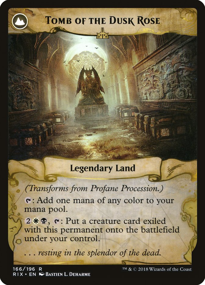 Profane Procession // Tomb of the Dusk Rose [Rivals of Ixalan] - Magic: The Gathering - Card Brawlers | Quebec | Canada |