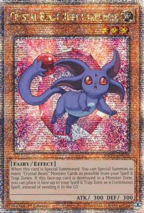 Crystal Beast Ruby Carbuncle [MP24-EN020] Quarter Century Secret Rare - Yu-Gi-Oh! - Card Brawlers | Quebec | Canada |