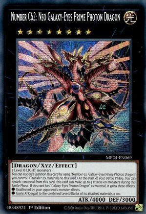 Number C62: Neo Galaxy-Eyes Prime Photon Dragon [MP24-EN069]  Secret Rare Misprint - Yu-Gi-Oh! - Card Brawlers | Quebec | Canada |