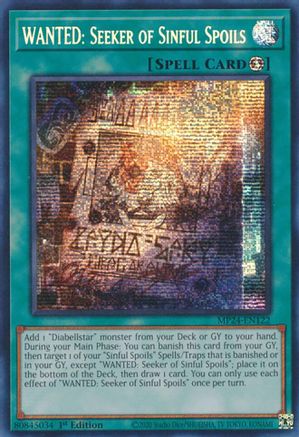 WANTED: Seeker of Sinful Spoils [MP24-EN122]  Secret Rare Misprint - Yu-Gi-Oh! - Card Brawlers | Quebec | Canada |