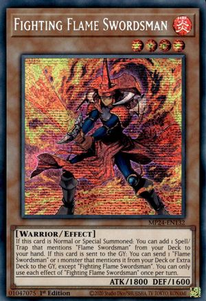 Fighting Flame Swordsman [MP24-EN132]  Secret Rare Misprint - Yu-Gi-Oh! - Card Brawlers | Quebec | Canada |