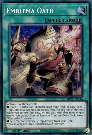 Emblema Oath [MP24-EN146]  Secret Rare Misprint - Yu-Gi-Oh! - Card Brawlers | Quebec | Canada |