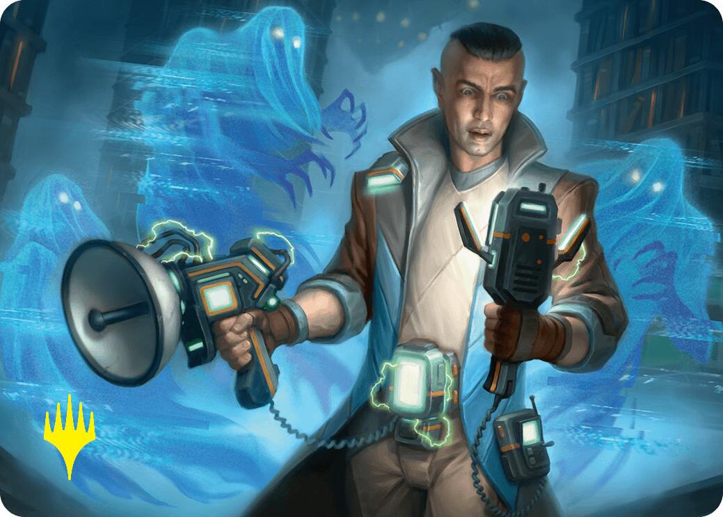 Paranormal Analyst Art Card (Gold-Stamped Signature) [Duskmourn: House of Horror Art Series] - Magic: The Gathering - Card Brawlers | Quebec | Canada |