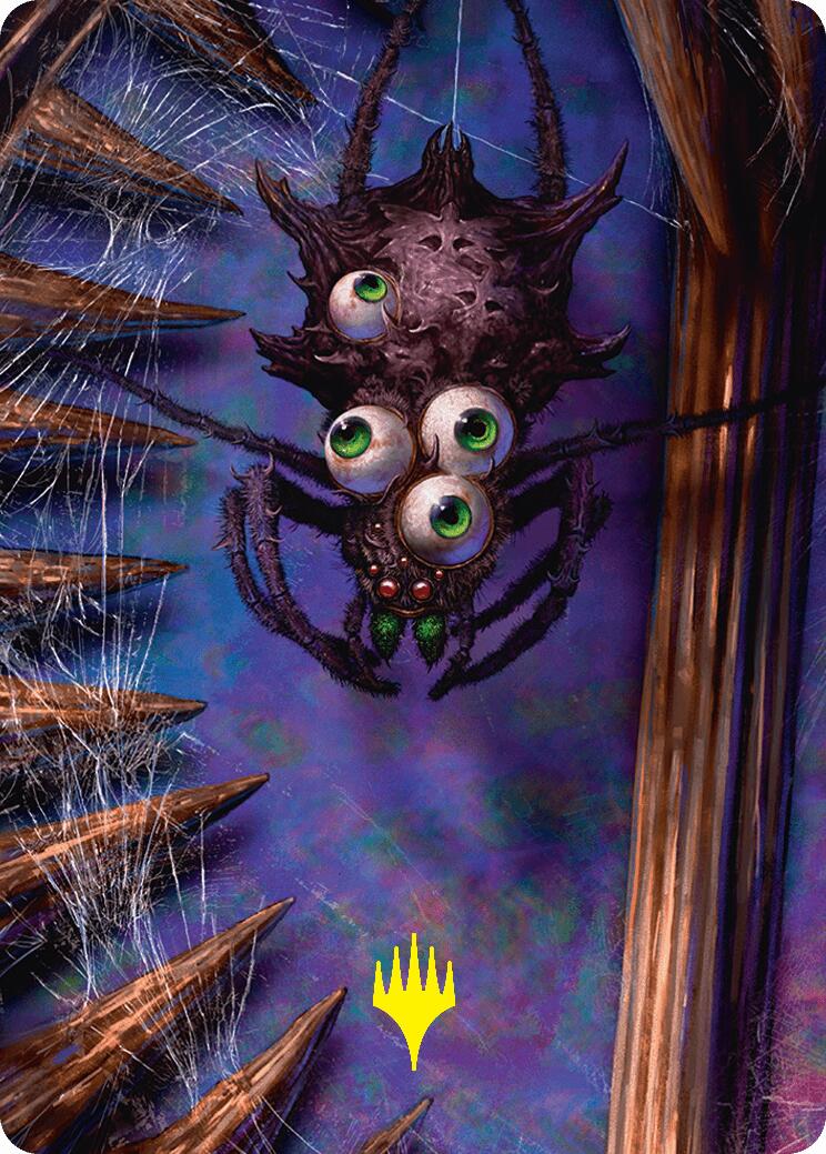 Spider Art Card (Gold-Stamped Planeswalker Symbol) [Duskmourn: House of Horror Art Series] - Magic: The Gathering - Card Brawlers | Quebec | Canada |
