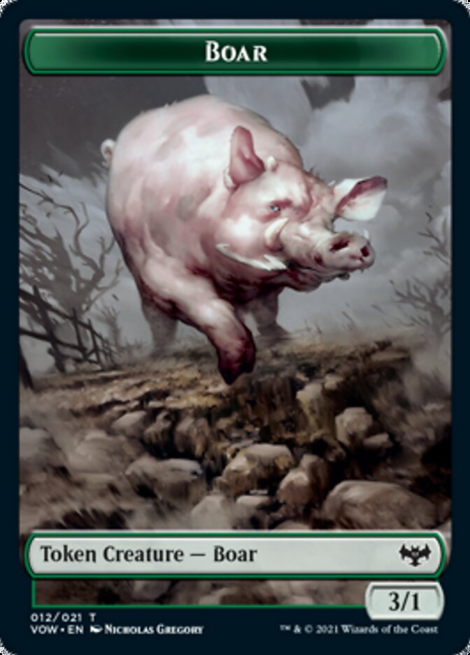 Boar Token [Innistrad: Crimson Vow Tokens] - Magic: The Gathering - Card Brawlers | Quebec | Canada |