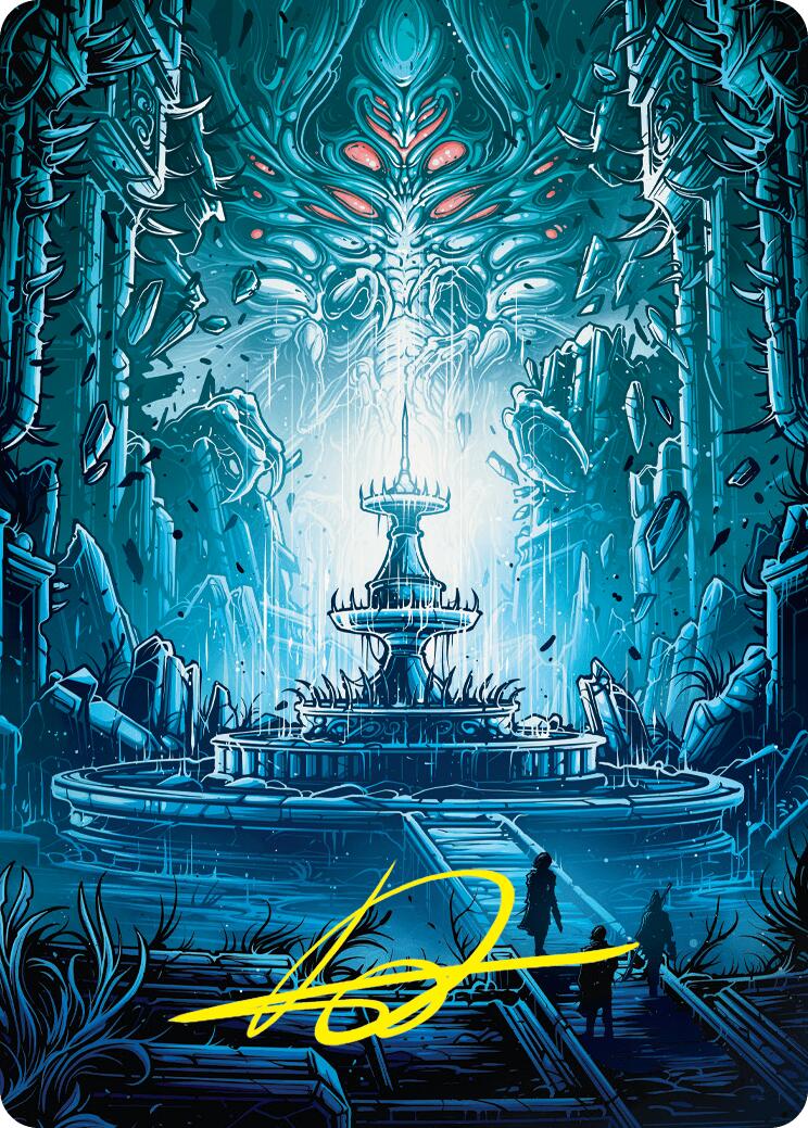 Island Art Card (Gold-Stamped Signature) [Duskmourn: House of Horror Art Series] - Magic: The Gathering - Card Brawlers | Quebec | Canada |