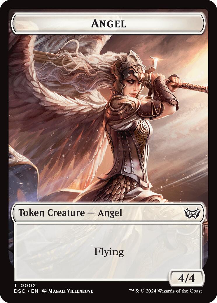 Angel // Treasure Double-Sided Token [Duskmourn: House of Horror Commander Tokens] - Magic: The Gathering - Card Brawlers | Quebec | Canada |