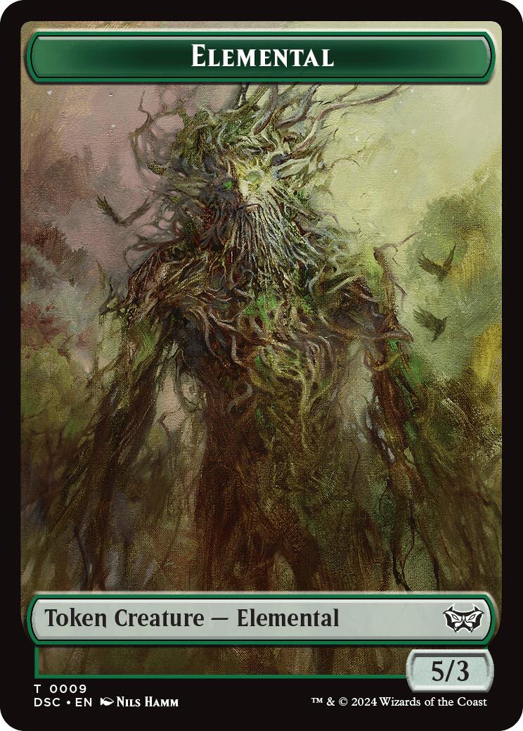 Elemental // Bird Double-Sided Token [Duskmourn: House of Horror Commander Tokens] - Magic: The Gathering - Card Brawlers | Quebec | Canada |