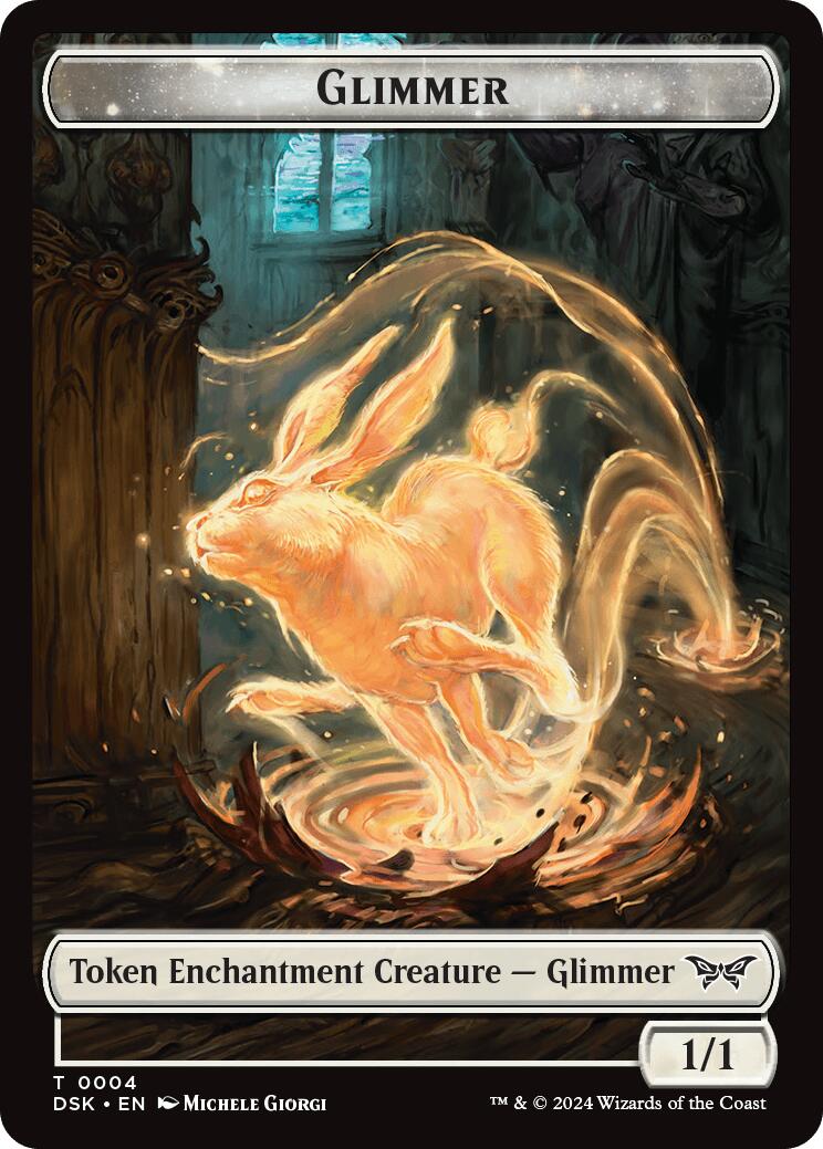 Glimmer // Scarecrow Double-Sided Token [Duskmourn: House of Horror Commander Tokens] - Magic: The Gathering - Card Brawlers | Quebec | Canada |