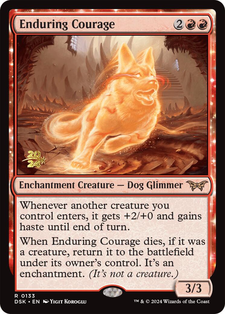Enduring Courage [Duskmourn: House of Horror Prerelease Promos] - Magic: The Gathering - Card Brawlers | Quebec | Canada |