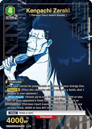 Kenpachi Zaraki (081) (SR*) (UE01BT/BLC-1-081) - UE01BT BLEACH ThousandYear Blood War Foil