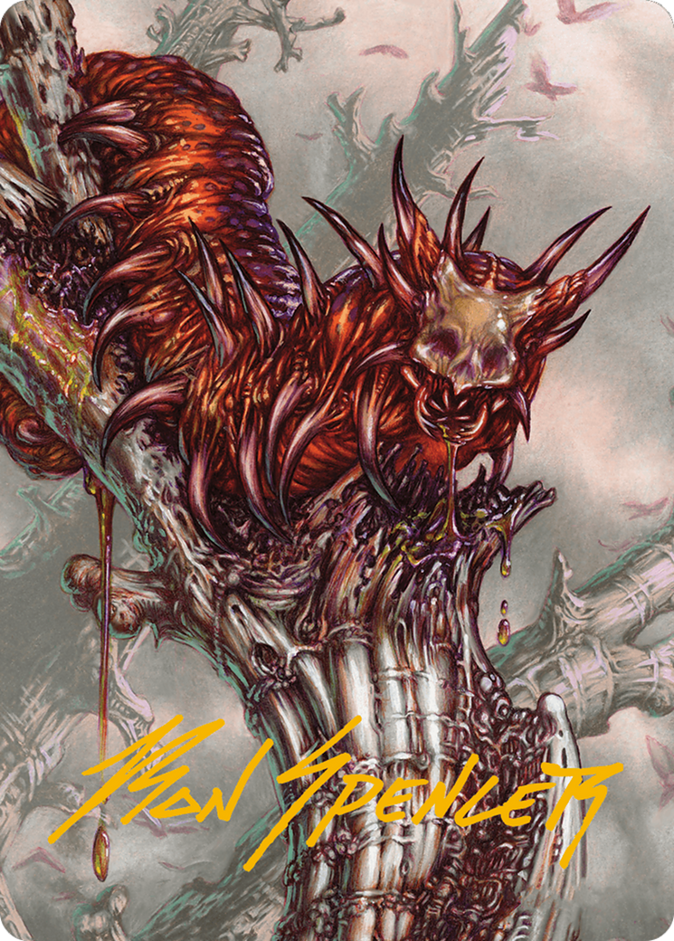 Grist, Voracious Larva Art Card (Gold-Stamped Signature) [Modern Horizons 3 Art Series] - Magic: The Gathering - Card Brawlers | Quebec | Canada |