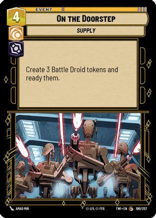 On The Doorstep (190/257) (190/257) [Twilight of the Republic] - Fantasy Flight Games - Card Brawlers | Quebec | Canada |