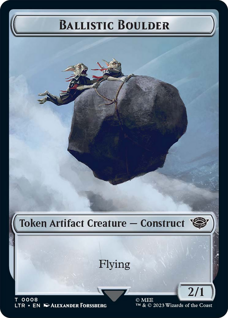 Ballistic Boulder // Food Token (11) Double-Sided Token [The Lord of the Rings: Tales of Middle-Earth Tokens] - Magic: The Gathering - Card Brawlers | Quebec | Canada |