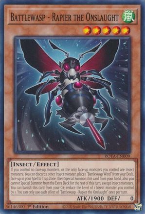 Battlewasp - Rapier the Onslaught [ROTA-EN009] Common - Yu-Gi-Oh! - Card Brawlers | Quebec | Canada |