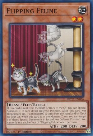 Flipping Feline [ROTA-EN026] Common - Yu-Gi-Oh! - Card Brawlers | Quebec | Canada |