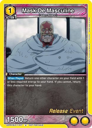 Mask De Masculine (UEPR/BLC-1-017) - UE01BT BLEACH ThousandYear Blood War Release Event Cards