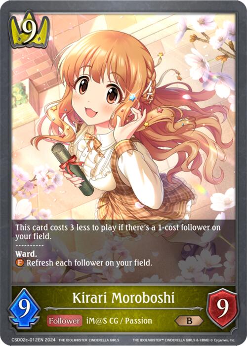 Kirari Moroboshi (CSD02c-012EN) [THE IDOLM@STER CINDERELLA GIRLS] - Bushiroad - Card Brawlers | Quebec | Canada |