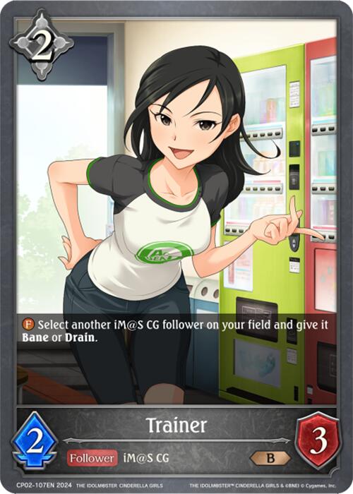 Trainer (CP02-107EN) [THE IDOLM@STER CINDERELLA GIRLS] - Bushiroad - Card Brawlers | Quebec | Canada |