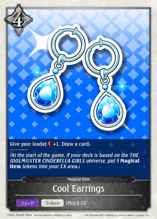 Cool Earrings (CP02-T04EN) [THE IDOLM@STER CINDERELLA GIRLS] - Bushiroad - Card Brawlers | Quebec | Canada |