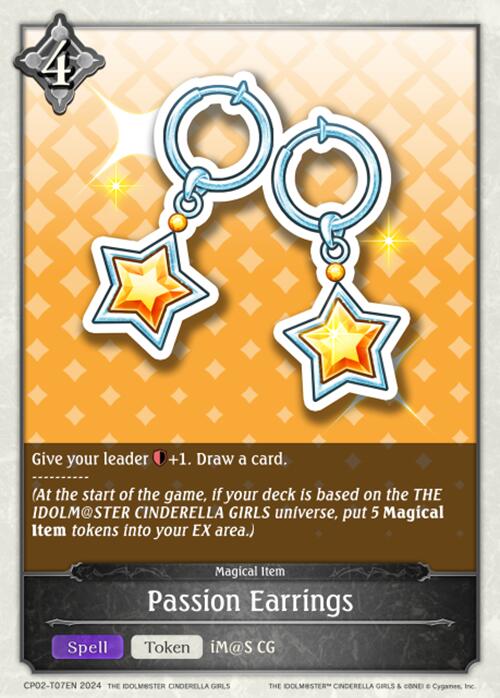 Passion Earrings (CP02-T07EN) [THE IDOLM@STER CINDERELLA GIRLS] - Bushiroad - Card Brawlers | Quebec | Canada |
