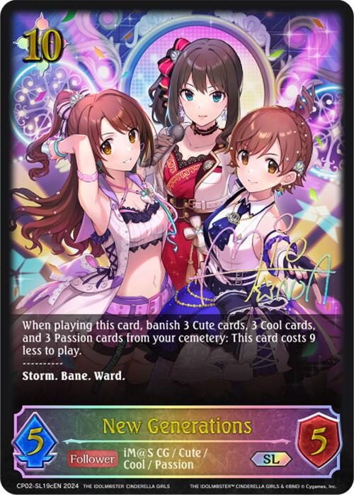 New Generations (CP02-SL19cEN) [THE IDOLM@STER CINDERELLA GIRLS] - Bushiroad - Card Brawlers | Quebec | Canada |