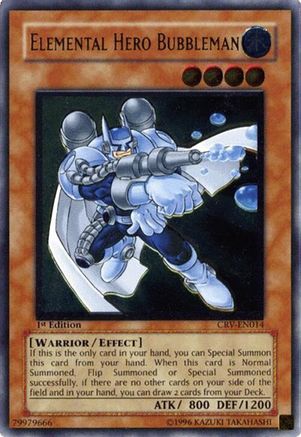 Elemental Hero Bubbleman (UTR) (CRV-EN014) Ultimate Rare