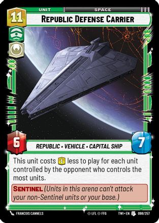 Republic Defense Carrier (098/257) (098/257) [Twilight of the Republic] - Fantasy Flight Games - Card Brawlers | Quebec | Canada |