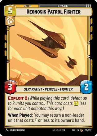 Geonosis Patrol Fighter (215/257) (215/257) [Twilight of the Republic] - Fantasy Flight Games - Card Brawlers | Quebec | Canada |