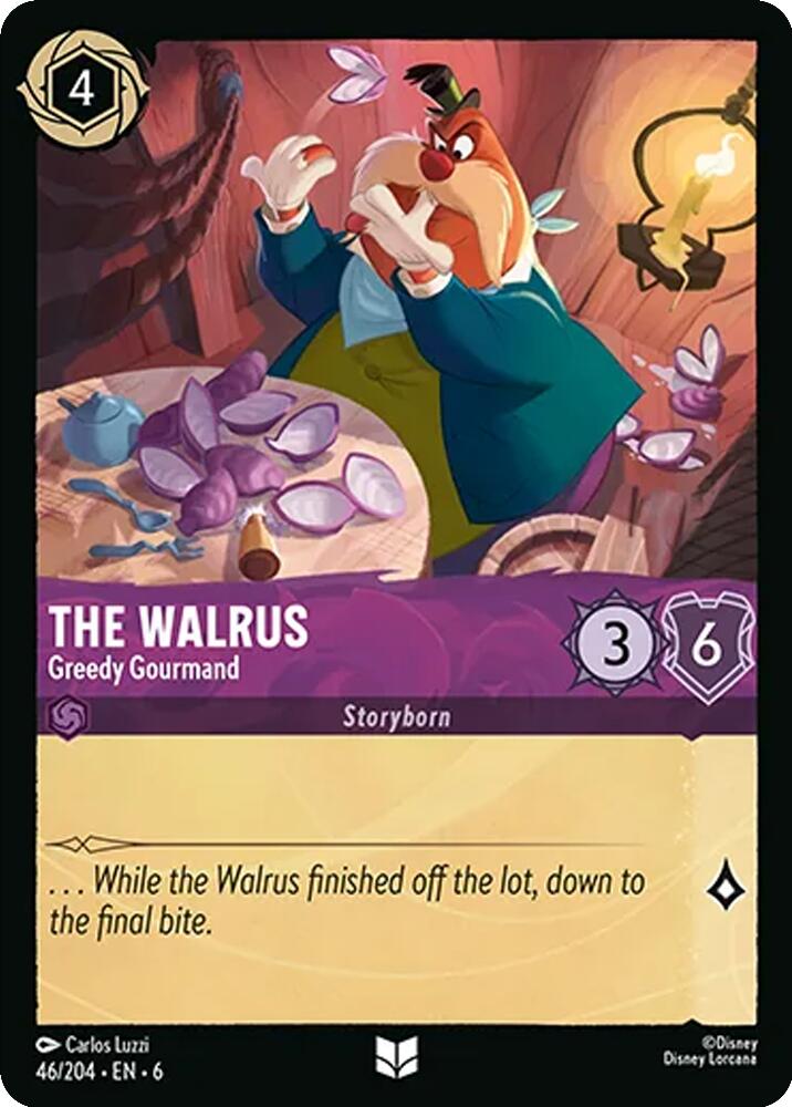 The Walrus - Greedy Gourmand (46/204) [Azurite Sea] - Disney - Card Brawlers | Quebec | Canada |