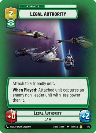 Legal Authority (1/2) (1/2) [Store Showdown Promos] - Fantasy Flight Games - Card Brawlers | Quebec | Canada |
