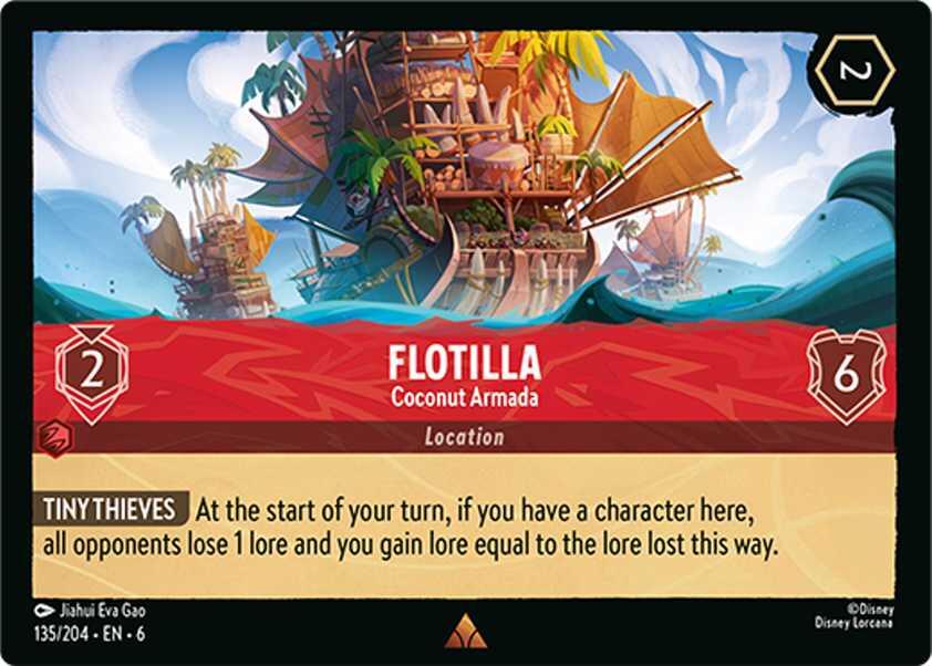 Flotilla - Coconut Armada (135/204) [Azurite Sea] - Disney - Card Brawlers | Quebec | Canada |