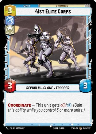 41st Elite Corps (045/257) (045/257) [Twilight of the Republic] - Fantasy Flight Games - Card Brawlers | Quebec | Canada |