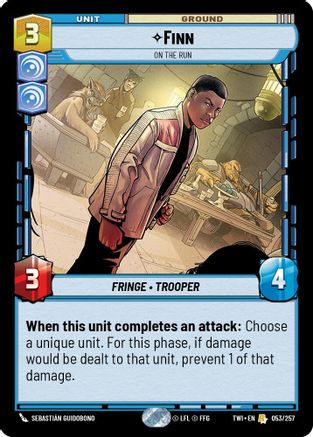Finn - On the Run (053/257) (053/257) [Twilight of the Republic] - Fantasy Flight Games - Card Brawlers | Quebec | Canada |