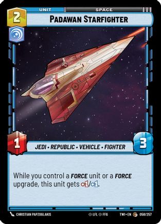 Padawan Starfighter (058/257) (058/257) [Twilight of the Republic] - Fantasy Flight Games - Card Brawlers | Quebec | Canada |