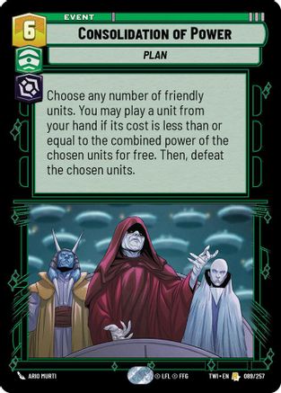 Consolidation of Power (089/257) (089/257) [Twilight of the Republic] - Fantasy Flight Games - Card Brawlers | Quebec | Canada |