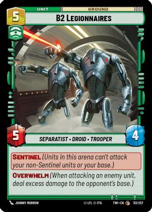 B2 Legionnaires (113/257) (113/257) [Twilight of the Republic] - Fantasy Flight Games - Card Brawlers | Quebec | Canada |