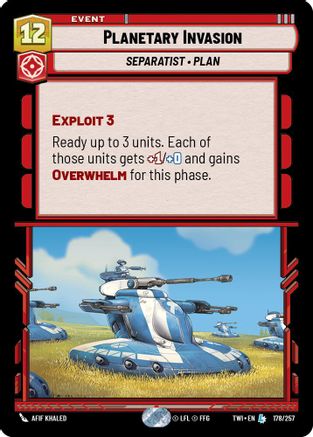 Planetary Invasion (178/257) (178/257) [Twilight of the Republic] - Fantasy Flight Games - Card Brawlers | Quebec | Canada |