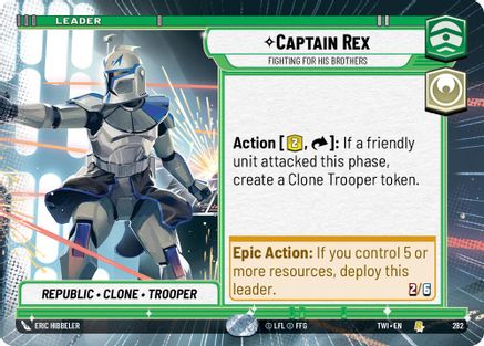 Captain Rex - Fighting For His Brothers (282) (Hyperspace) (282) [Twilight of the Republic] - Fantasy Flight Games - Card Brawlers | Quebec | Canada |
