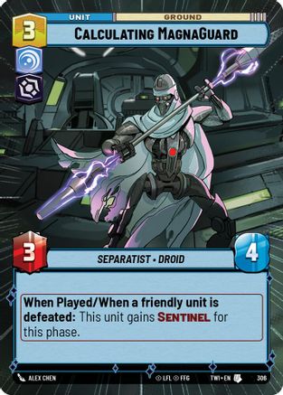 Calculating MagnaGuard (306) (Hyperspace) (306) [Twilight of the Republic] - Fantasy Flight Games - Card Brawlers | Quebec | Canada |