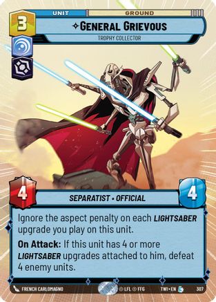 General Grievous - Trophy Collector (307) (Hyperspace) (307) [Twilight of the Republic] - Fantasy Flight Games - Card Brawlers | Quebec | Canada |