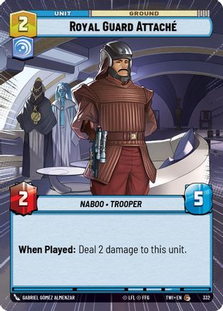 Royal Guard Attache (332) (Hyperspace) (332) [Twilight of the Republic] - Fantasy Flight Games - Card Brawlers | Quebec | Canada |