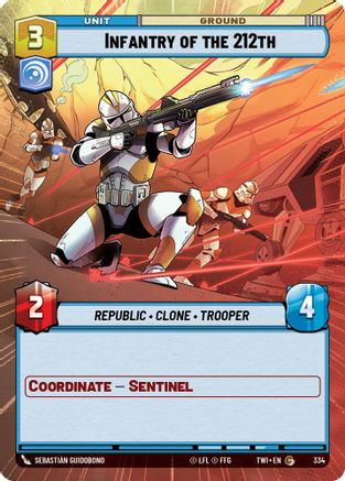 Infantry of the 212th (334) (Hyperspace) (334) [Twilight of the Republic] - Fantasy Flight Games - Card Brawlers | Quebec | Canada |