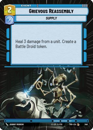 Grievous Reassembly (346) (Hyperspace) (346) [Twilight of the Republic] - Fantasy Flight Games - Card Brawlers | Quebec | Canada |