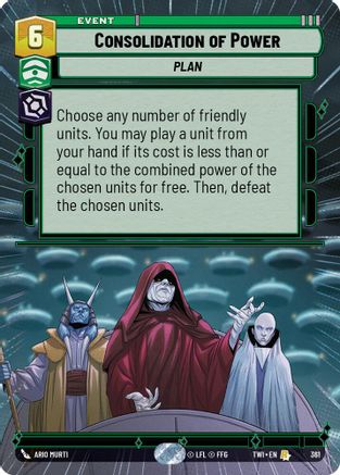 Consolidation of Power (361) (Hyperspace) (361) [Twilight of the Republic] - Fantasy Flight Games - Card Brawlers | Quebec | Canada |